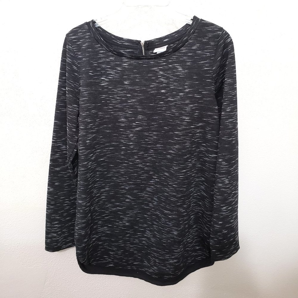 Merona Sz M Long Sleeve Zip Back Top